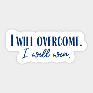 Overcome Sticker